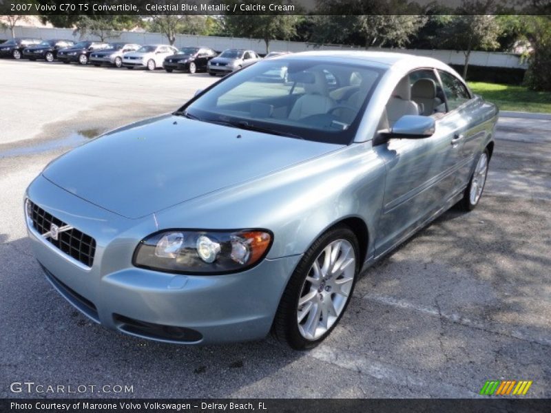 Celestial Blue Metallic / Calcite Cream 2007 Volvo C70 T5 Convertible