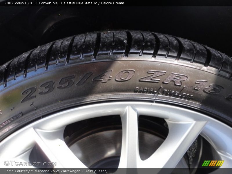 Celestial Blue Metallic / Calcite Cream 2007 Volvo C70 T5 Convertible