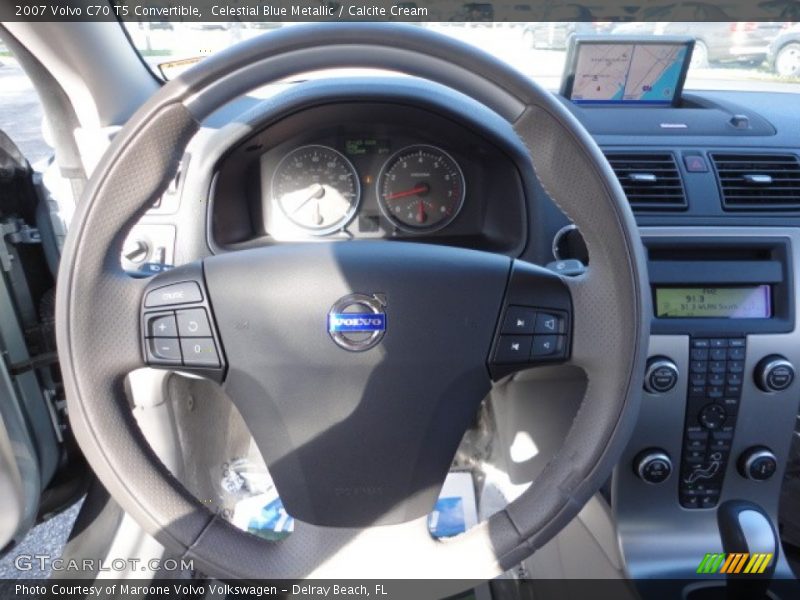 Celestial Blue Metallic / Calcite Cream 2007 Volvo C70 T5 Convertible