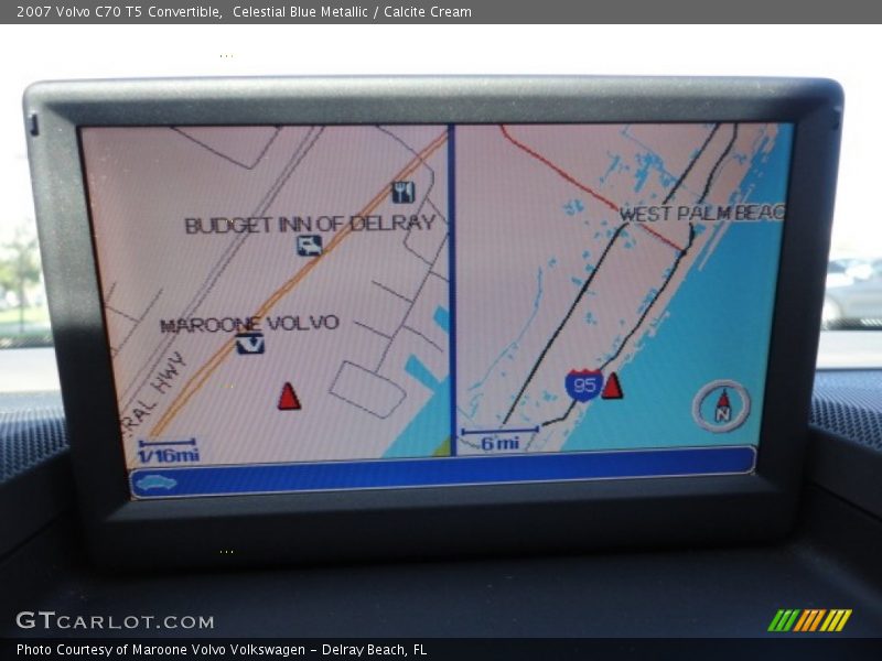 Celestial Blue Metallic / Calcite Cream 2007 Volvo C70 T5 Convertible
