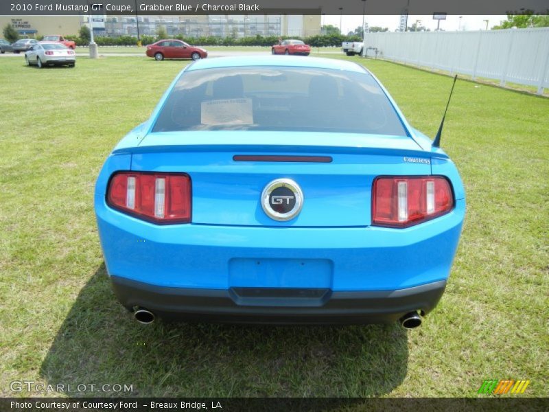 Grabber Blue / Charcoal Black 2010 Ford Mustang GT Coupe