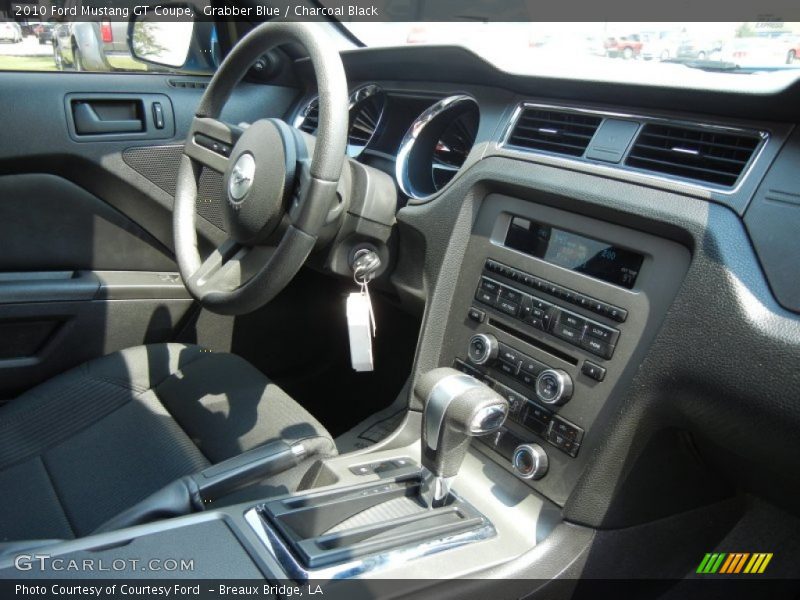Grabber Blue / Charcoal Black 2010 Ford Mustang GT Coupe