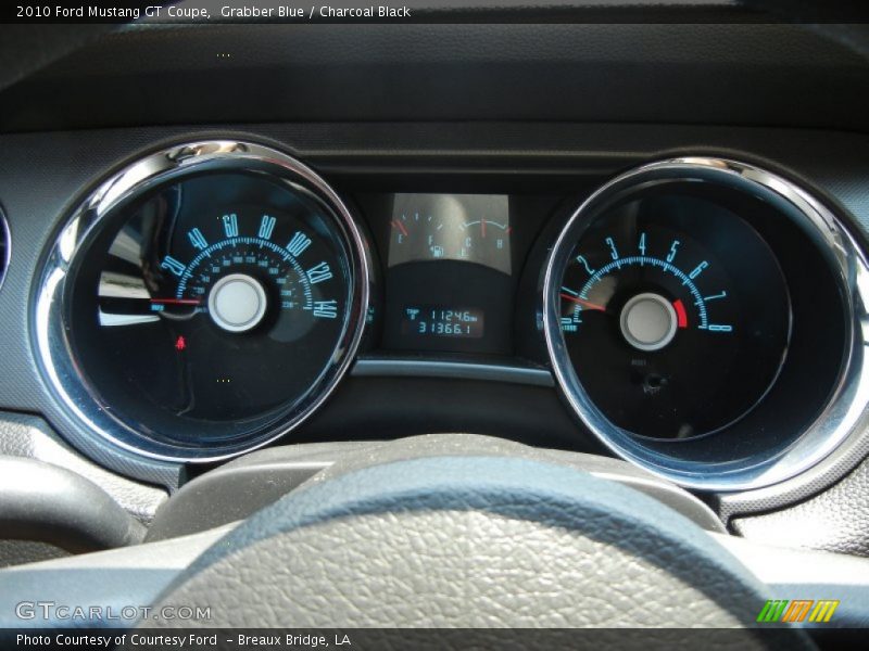 Grabber Blue / Charcoal Black 2010 Ford Mustang GT Coupe