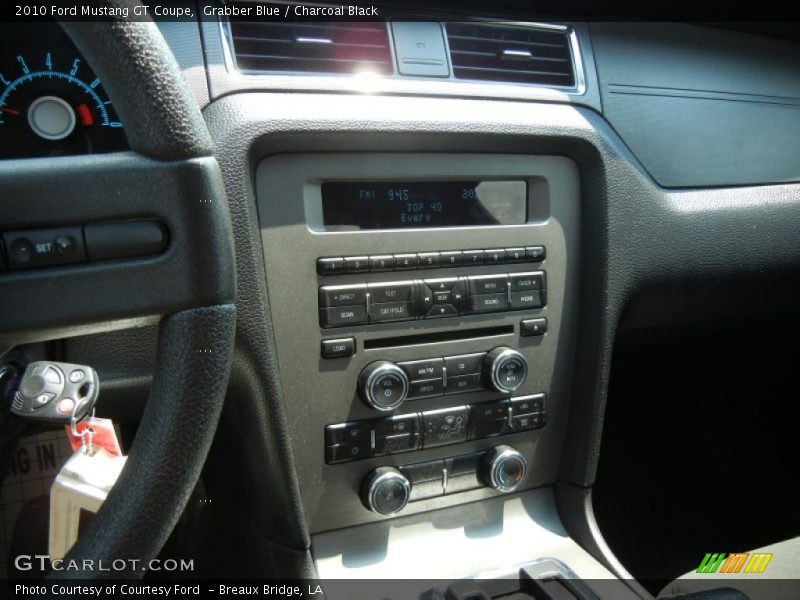 Grabber Blue / Charcoal Black 2010 Ford Mustang GT Coupe