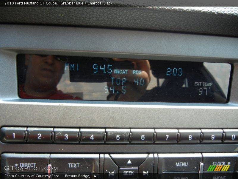 Grabber Blue / Charcoal Black 2010 Ford Mustang GT Coupe