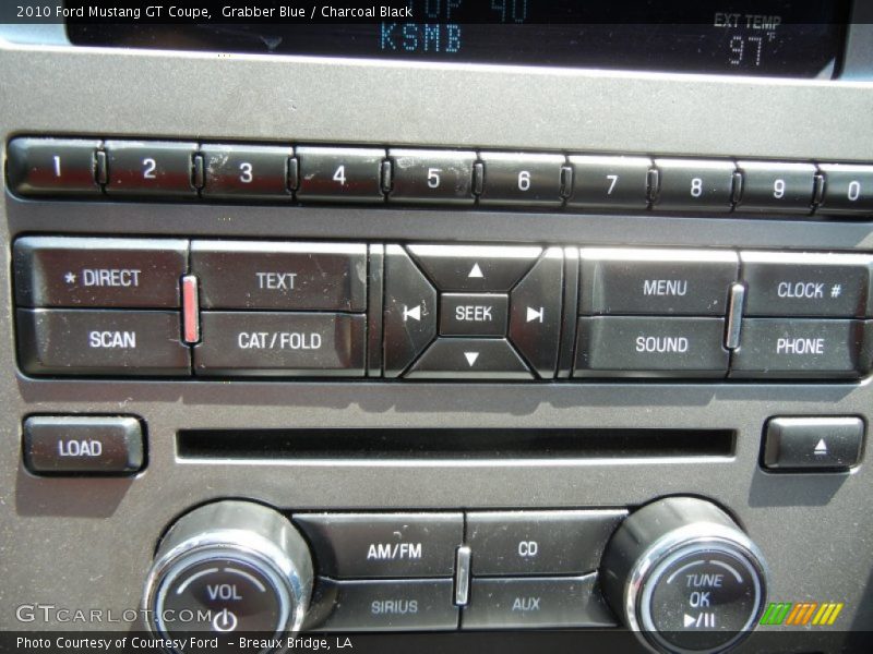 Grabber Blue / Charcoal Black 2010 Ford Mustang GT Coupe