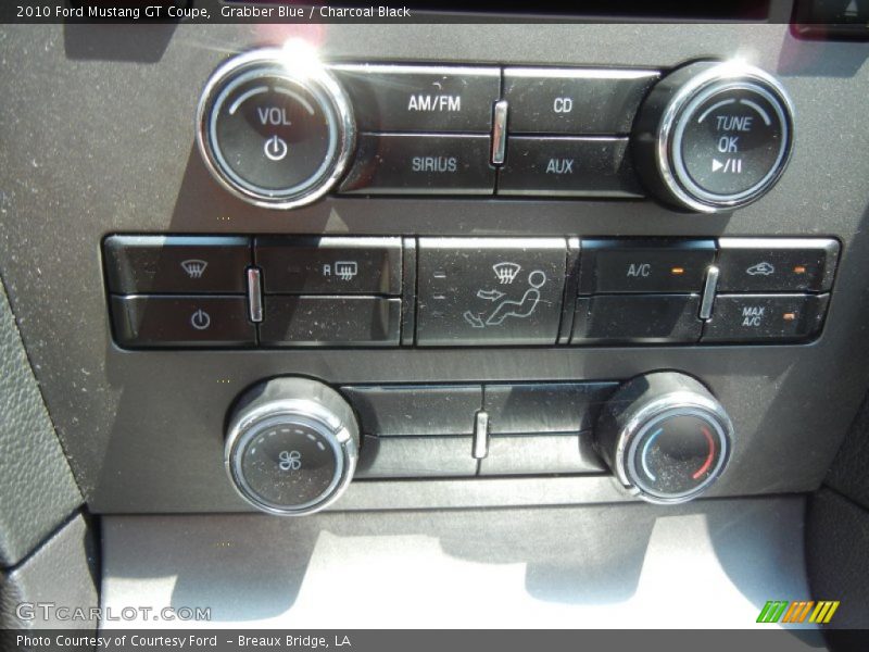 Grabber Blue / Charcoal Black 2010 Ford Mustang GT Coupe