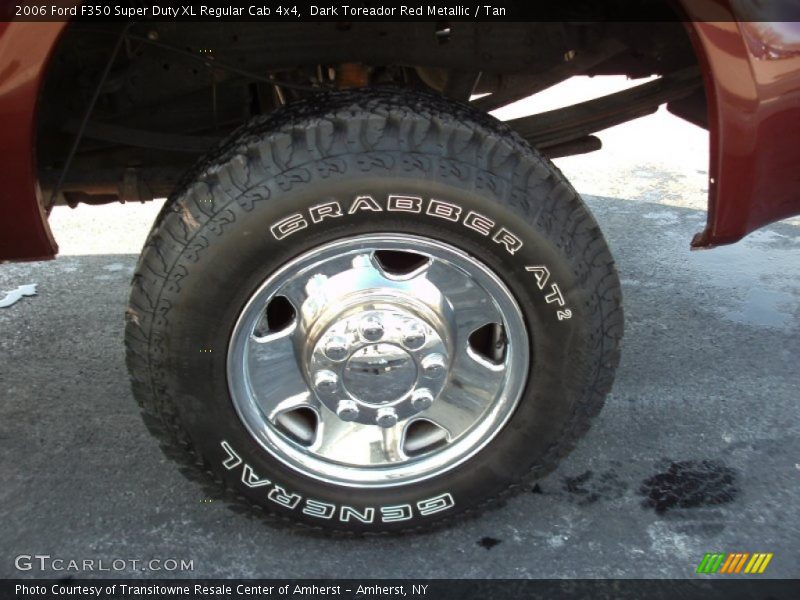 Dark Toreador Red Metallic / Tan 2006 Ford F350 Super Duty XL Regular Cab 4x4