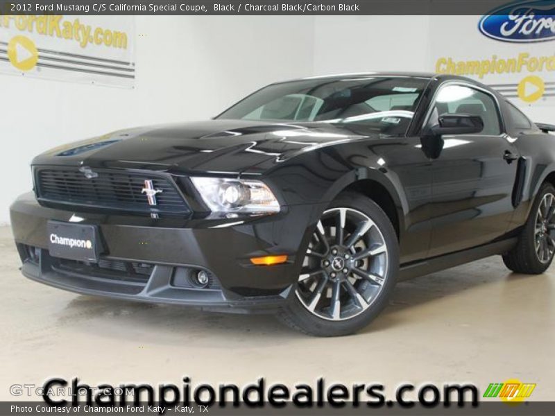 Black / Charcoal Black/Carbon Black 2012 Ford Mustang C/S California Special Coupe