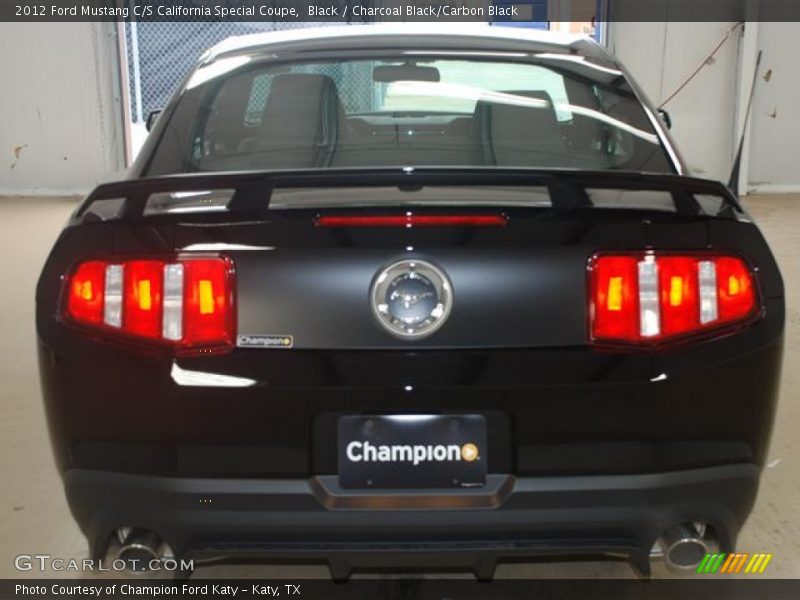 Black / Charcoal Black/Carbon Black 2012 Ford Mustang C/S California Special Coupe