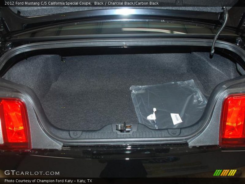  2012 Mustang C/S California Special Coupe Trunk