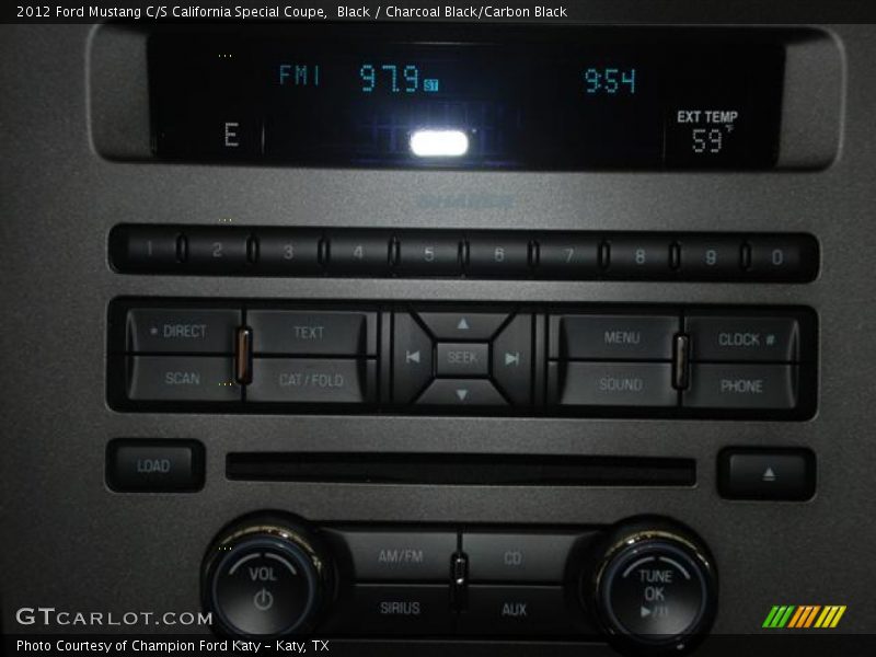 Controls of 2012 Mustang C/S California Special Coupe