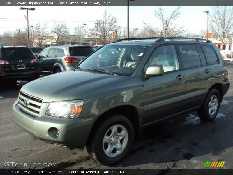 Oasis Green Pearl / Ivory Beige 2006 Toyota Highlander 4WD