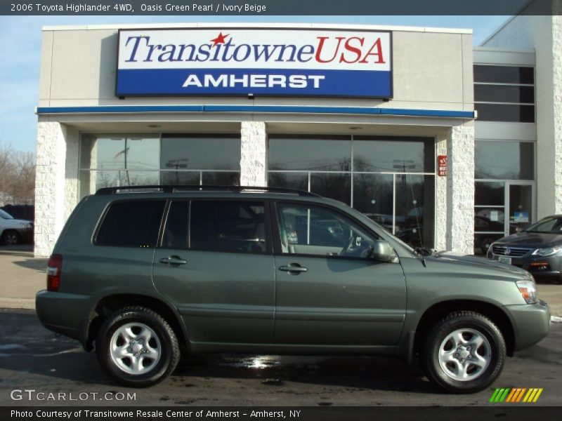 Oasis Green Pearl / Ivory Beige 2006 Toyota Highlander 4WD
