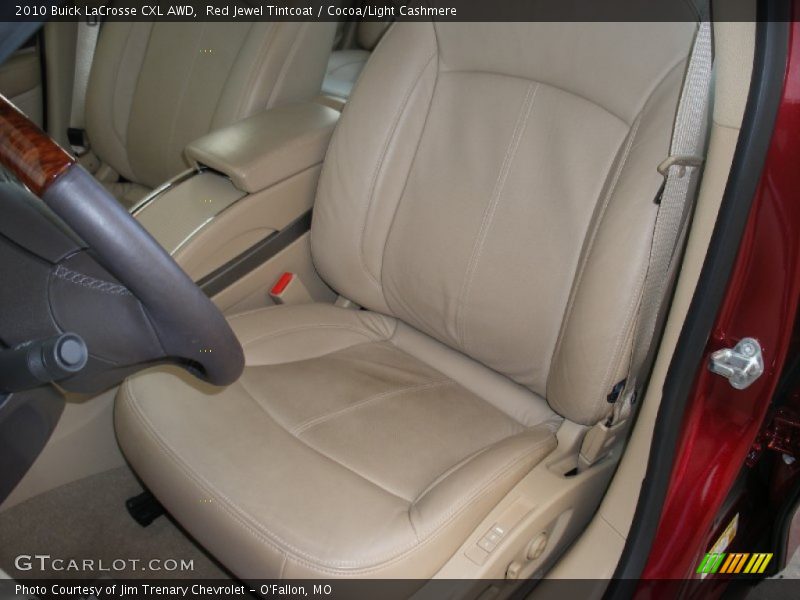 Red Jewel Tintcoat / Cocoa/Light Cashmere 2010 Buick LaCrosse CXL AWD