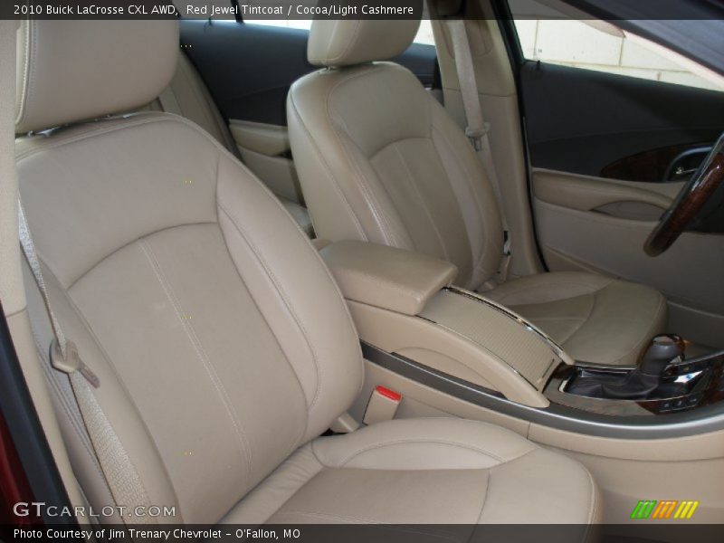 Red Jewel Tintcoat / Cocoa/Light Cashmere 2010 Buick LaCrosse CXL AWD