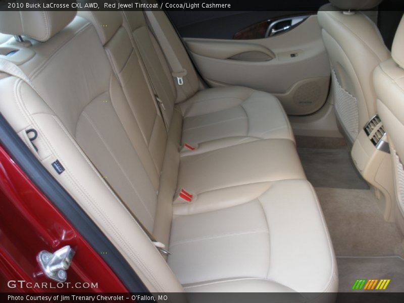 Red Jewel Tintcoat / Cocoa/Light Cashmere 2010 Buick LaCrosse CXL AWD