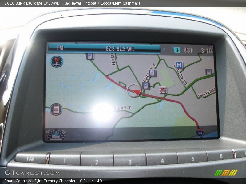 Navigation of 2010 LaCrosse CXL AWD
