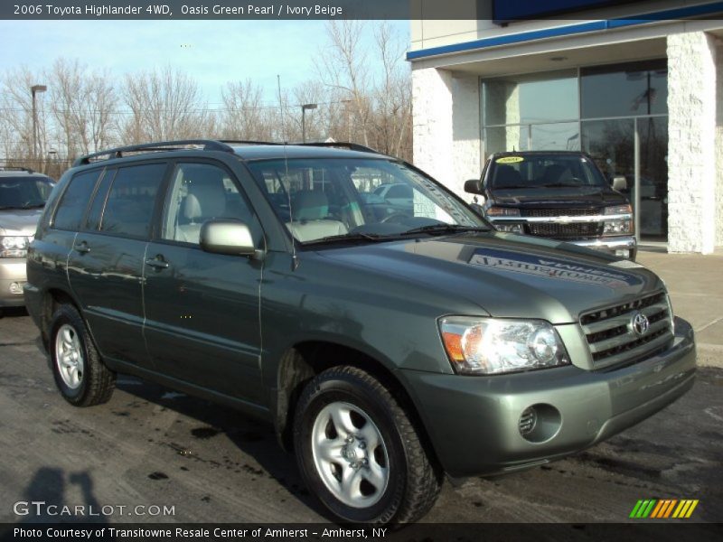 Oasis Green Pearl / Ivory Beige 2006 Toyota Highlander 4WD
