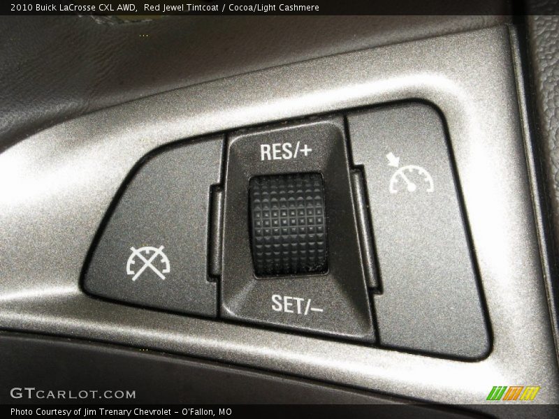 Red Jewel Tintcoat / Cocoa/Light Cashmere 2010 Buick LaCrosse CXL AWD