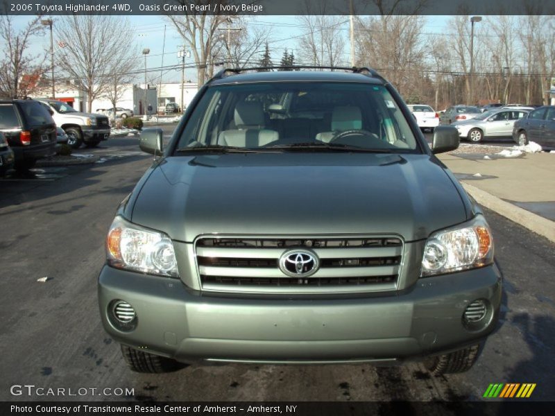 Oasis Green Pearl / Ivory Beige 2006 Toyota Highlander 4WD