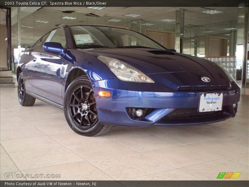 Spectra Blue Mica / Black/Silver 2003 Toyota Celica GT