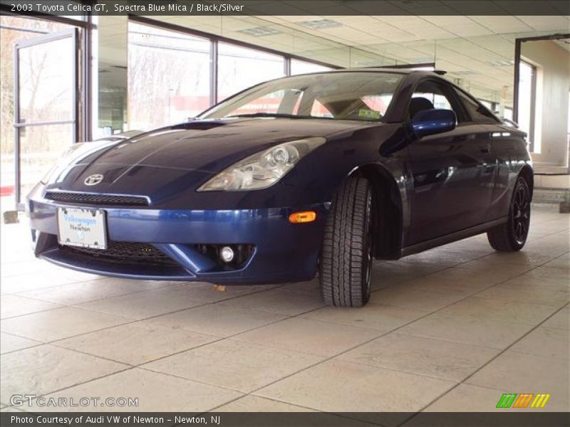 Spectra Blue Mica / Black/Silver 2003 Toyota Celica GT