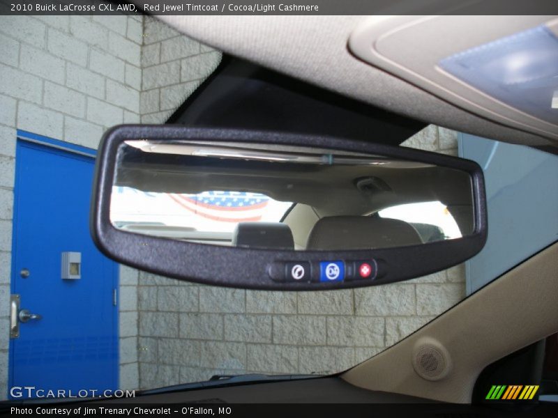 Red Jewel Tintcoat / Cocoa/Light Cashmere 2010 Buick LaCrosse CXL AWD