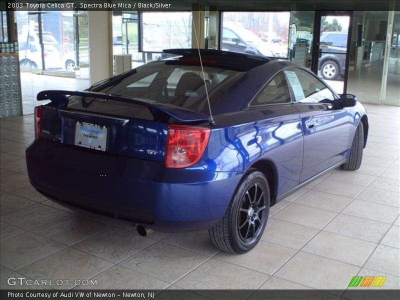 Spectra Blue Mica / Black/Silver 2003 Toyota Celica GT