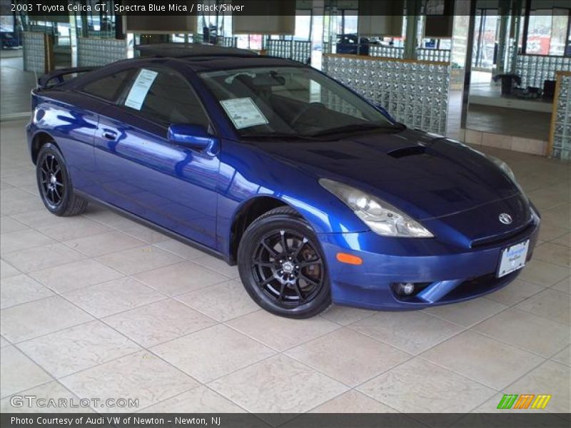 Spectra Blue Mica / Black/Silver 2003 Toyota Celica GT