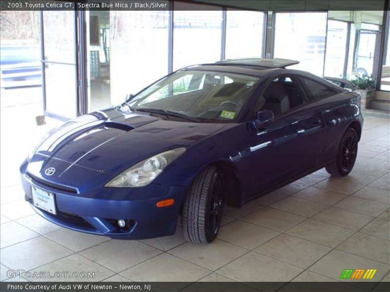 Spectra Blue Mica / Black/Silver 2003 Toyota Celica GT