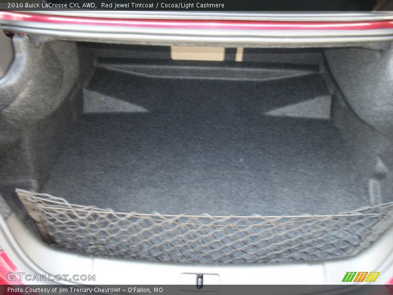Red Jewel Tintcoat / Cocoa/Light Cashmere 2010 Buick LaCrosse CXL AWD