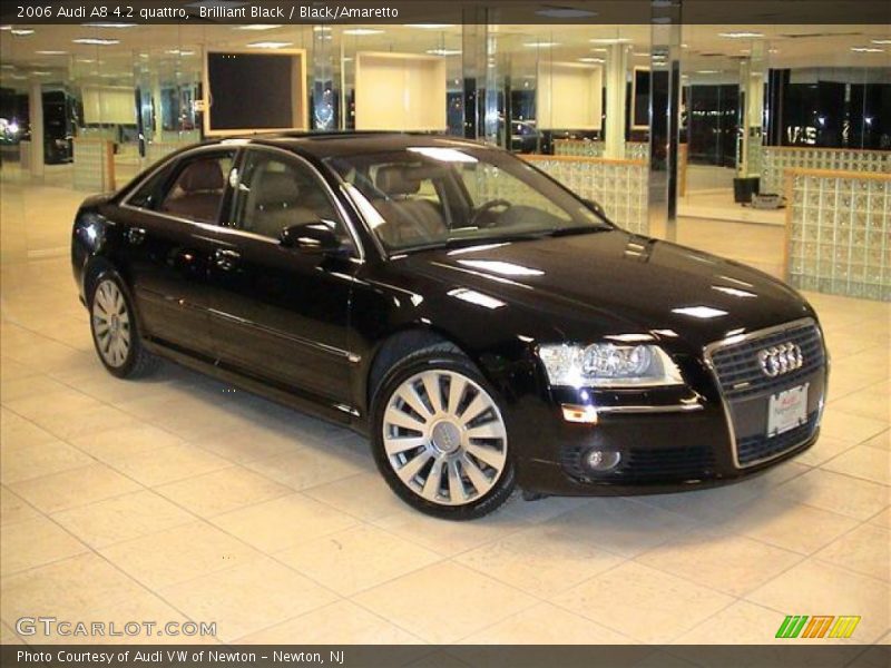 Brilliant Black / Black/Amaretto 2006 Audi A8 4.2 quattro