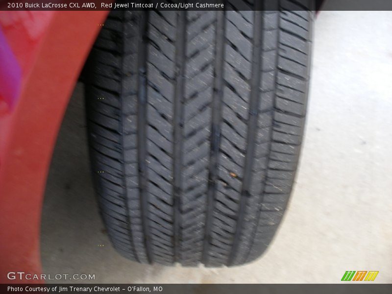 Red Jewel Tintcoat / Cocoa/Light Cashmere 2010 Buick LaCrosse CXL AWD