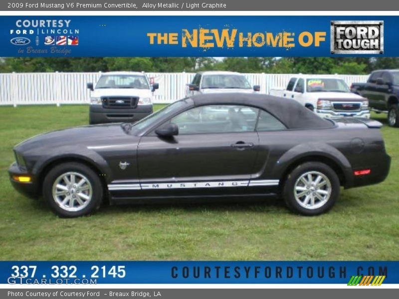 Alloy Metallic / Light Graphite 2009 Ford Mustang V6 Premium Convertible