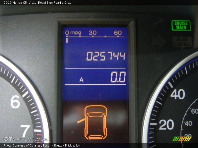 Royal Blue Pearl / Gray 2010 Honda CR-V LX