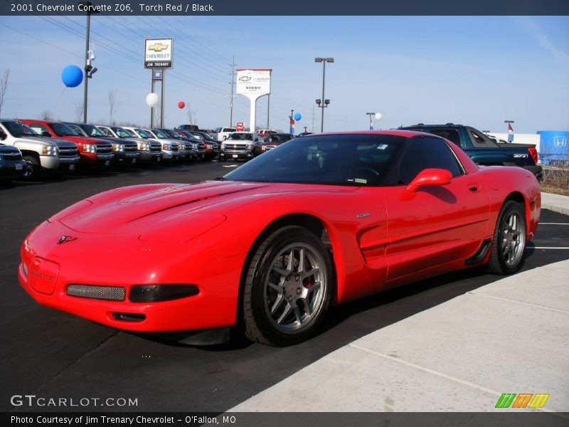Torch Red / Black 2001 Chevrolet Corvette Z06