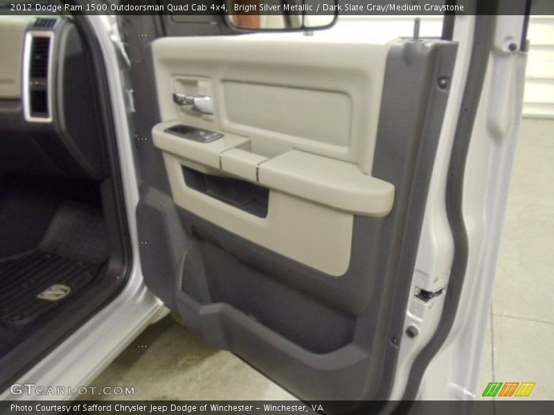 Bright Silver Metallic / Dark Slate Gray/Medium Graystone 2012 Dodge Ram 1500 Outdoorsman Quad Cab 4x4