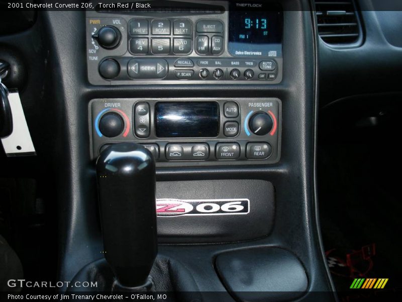 Controls of 2001 Corvette Z06