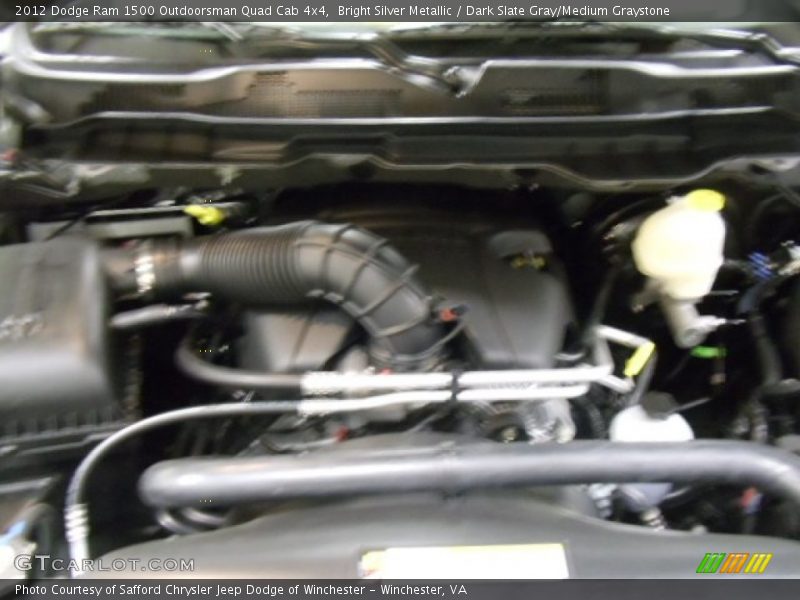 Bright Silver Metallic / Dark Slate Gray/Medium Graystone 2012 Dodge Ram 1500 Outdoorsman Quad Cab 4x4