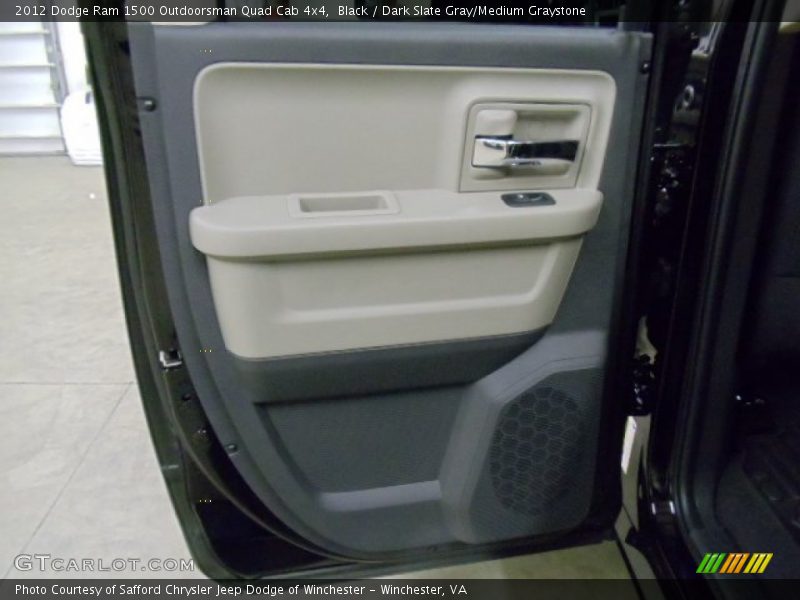 Black / Dark Slate Gray/Medium Graystone 2012 Dodge Ram 1500 Outdoorsman Quad Cab 4x4