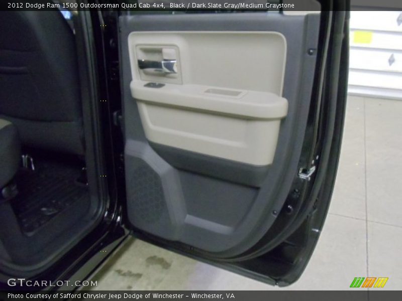 Black / Dark Slate Gray/Medium Graystone 2012 Dodge Ram 1500 Outdoorsman Quad Cab 4x4