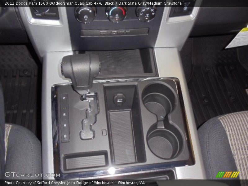 Black / Dark Slate Gray/Medium Graystone 2012 Dodge Ram 1500 Outdoorsman Quad Cab 4x4