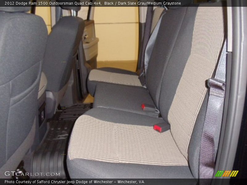 Black / Dark Slate Gray/Medium Graystone 2012 Dodge Ram 1500 Outdoorsman Quad Cab 4x4