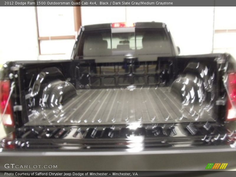 Black / Dark Slate Gray/Medium Graystone 2012 Dodge Ram 1500 Outdoorsman Quad Cab 4x4