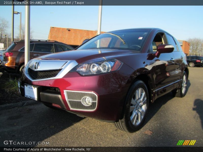 Basque Red Pearl / Taupe 2010 Acura RDX SH-AWD
