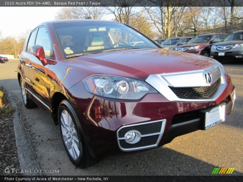 Basque Red Pearl / Taupe 2010 Acura RDX SH-AWD