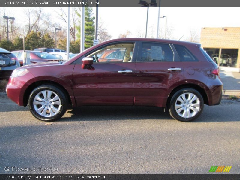 Basque Red Pearl / Taupe 2010 Acura RDX SH-AWD