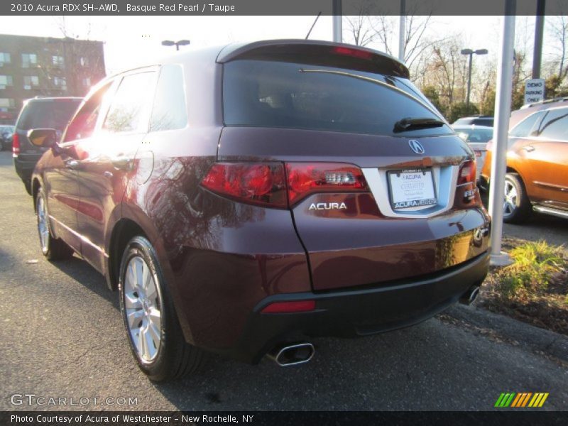 Basque Red Pearl / Taupe 2010 Acura RDX SH-AWD