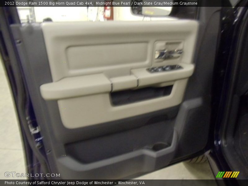 Midnight Blue Pearl / Dark Slate Gray/Medium Graystone 2012 Dodge Ram 1500 Big Horn Quad Cab 4x4
